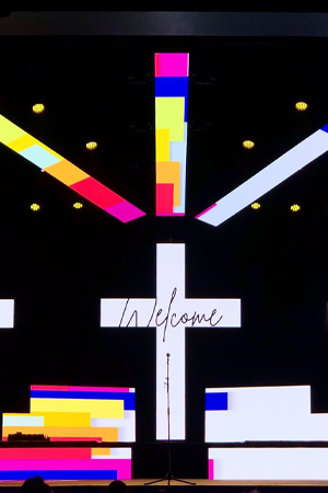 Worship center LED wall